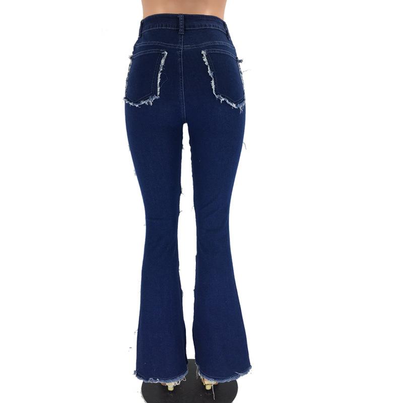 High Waist Denim Jeans With Bell bottom