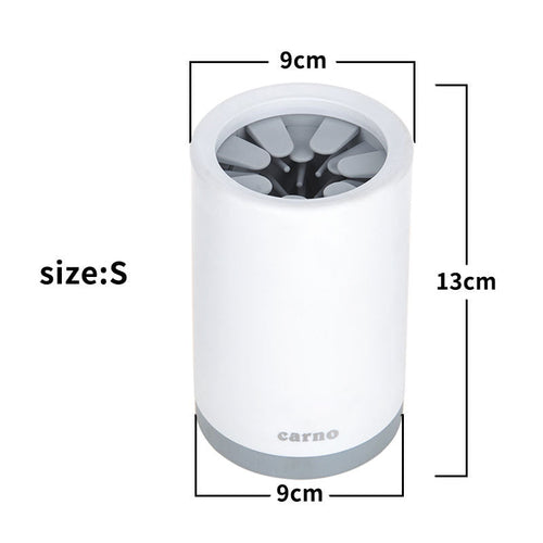 Portable Pet Paw Cleaner Cup with Soft Silicone Comb