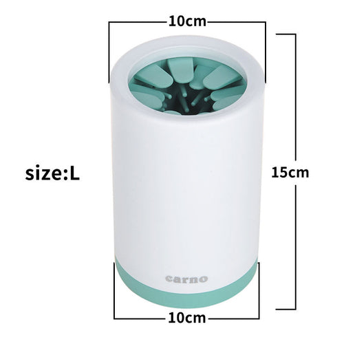 Portable Pet Paw Cleaner Cup with Soft Silicone Comb