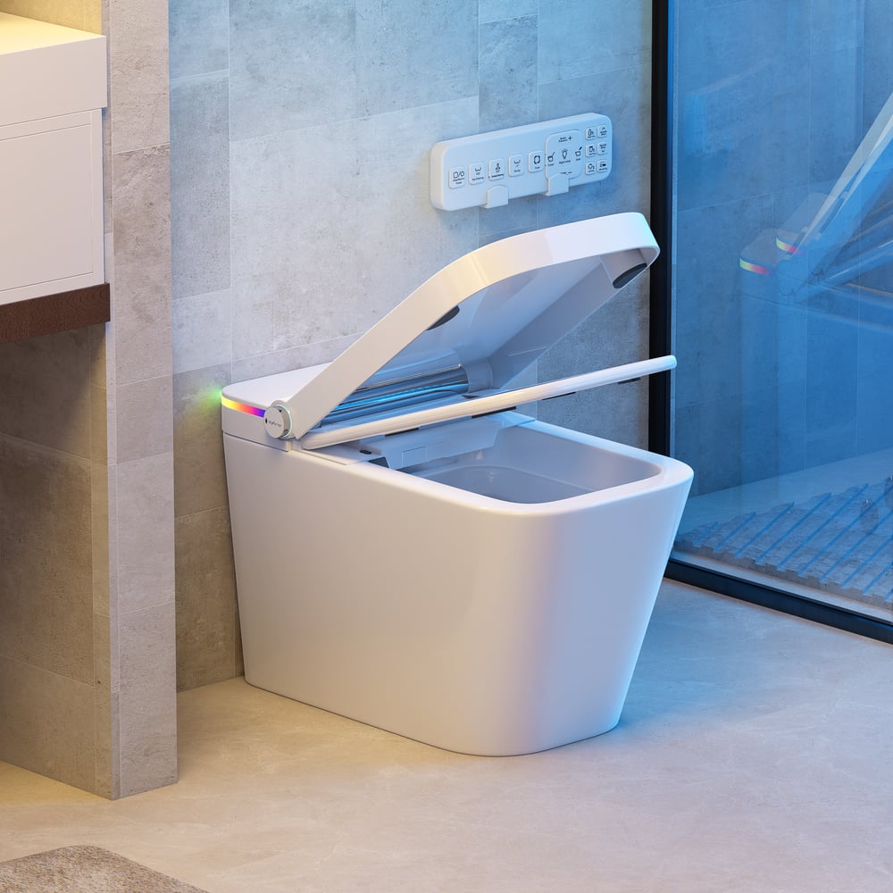 Cubera V2 Automatic One-Piece Elongated Smart Toilet with Built-in Tank and Aromatherapy