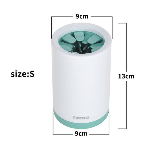 Portable Pet Paw Cleaner Cup with Soft Silicone Comb