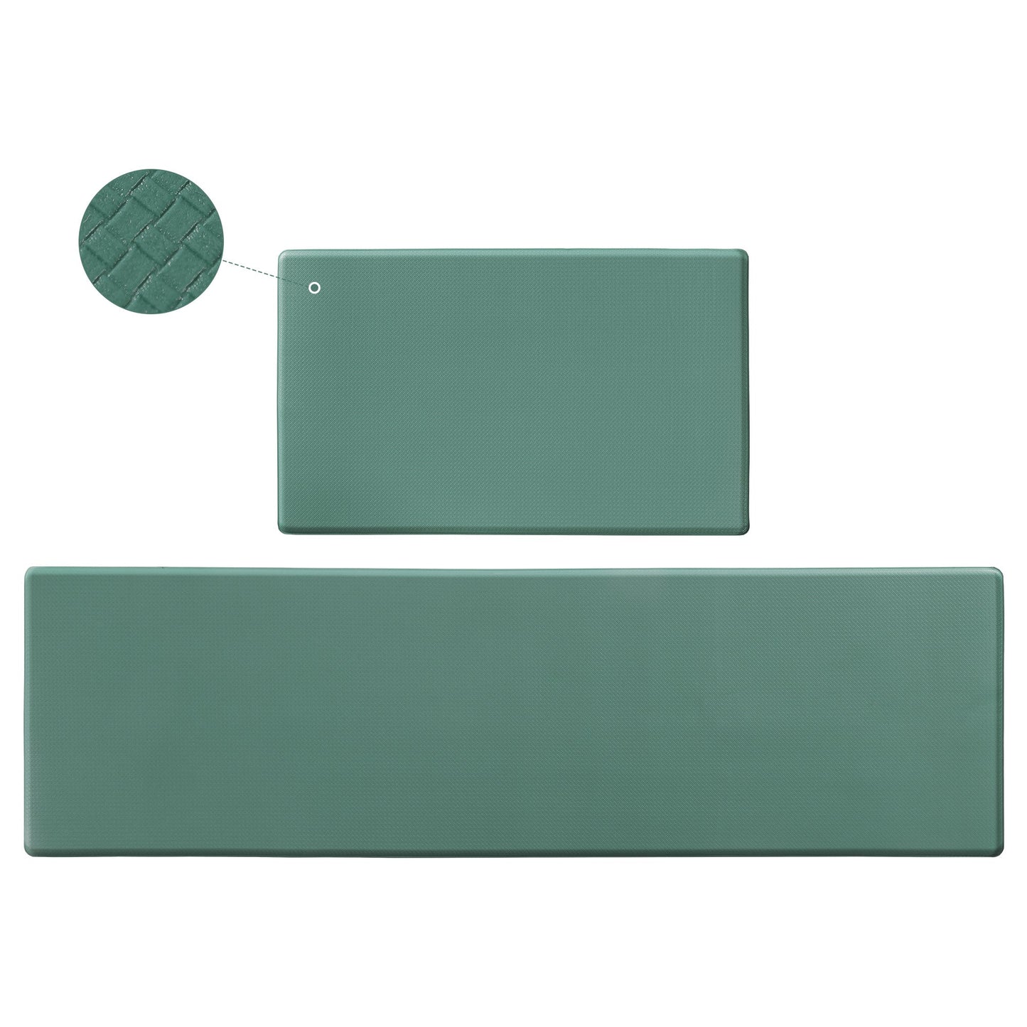 Kitchen Floor Mat Two-piece Set Of Non-slip, Waterproof And Easy To