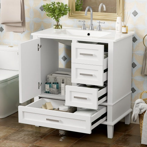 30" Modern Bathroom Vanity with Sink Combo
