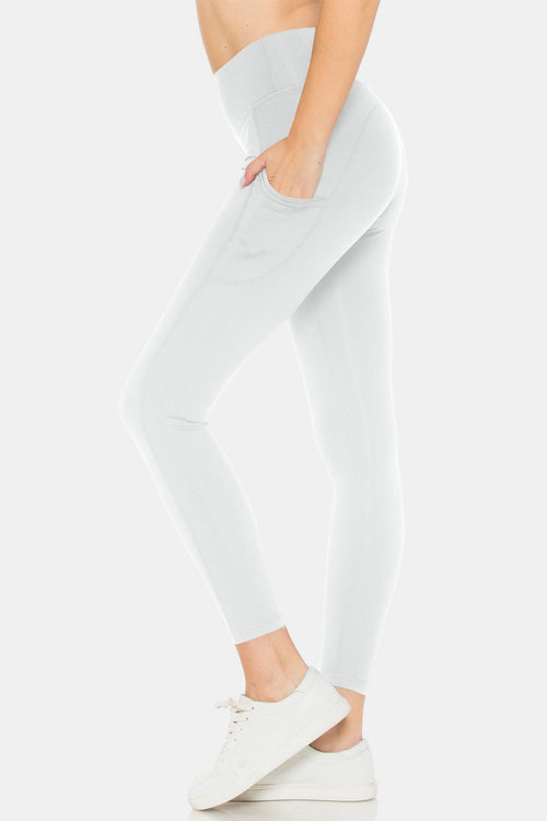 High-Waist Leggings with Convenient Pockets