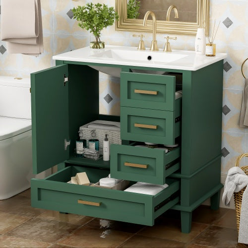 30" Modern Bathroom Vanity with Sink Combo