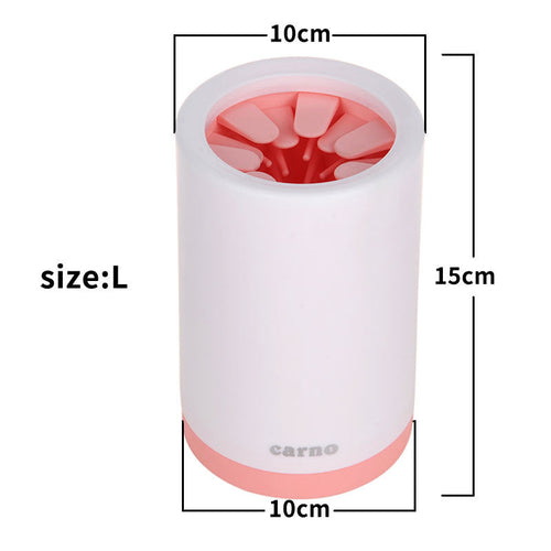 Portable Pet Paw Cleaner Cup with Soft Silicone Comb