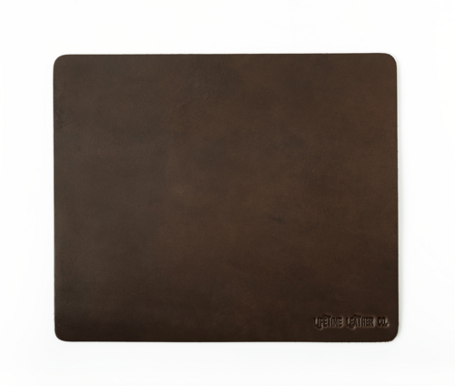 Personalized Full Grain Leather Mouse Pad
