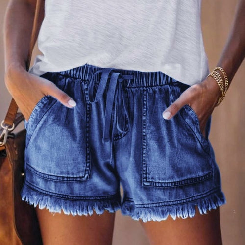 Women's Casual Drawstring Shorts with Pockets