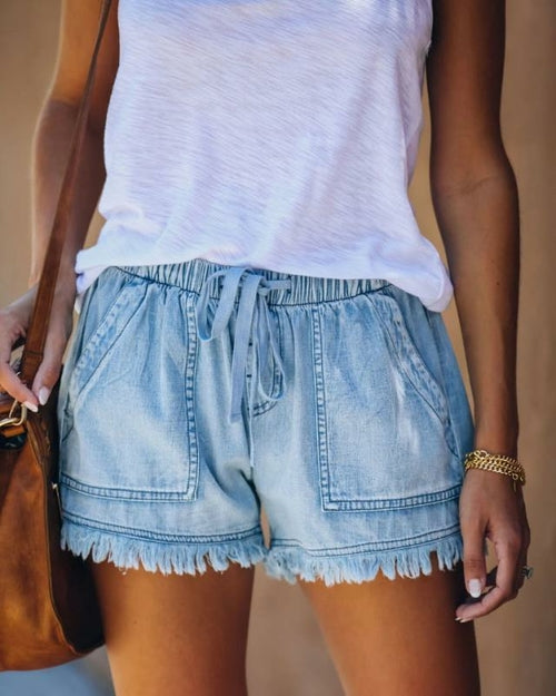 Women's Casual Drawstring Shorts with Pockets