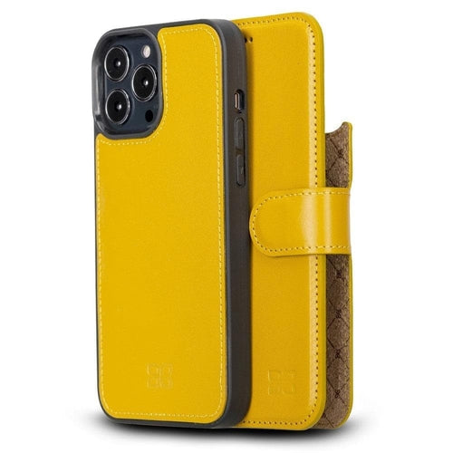 Vibrant Detachable Leather Wallet Case for iPhone 13 Pro/Max