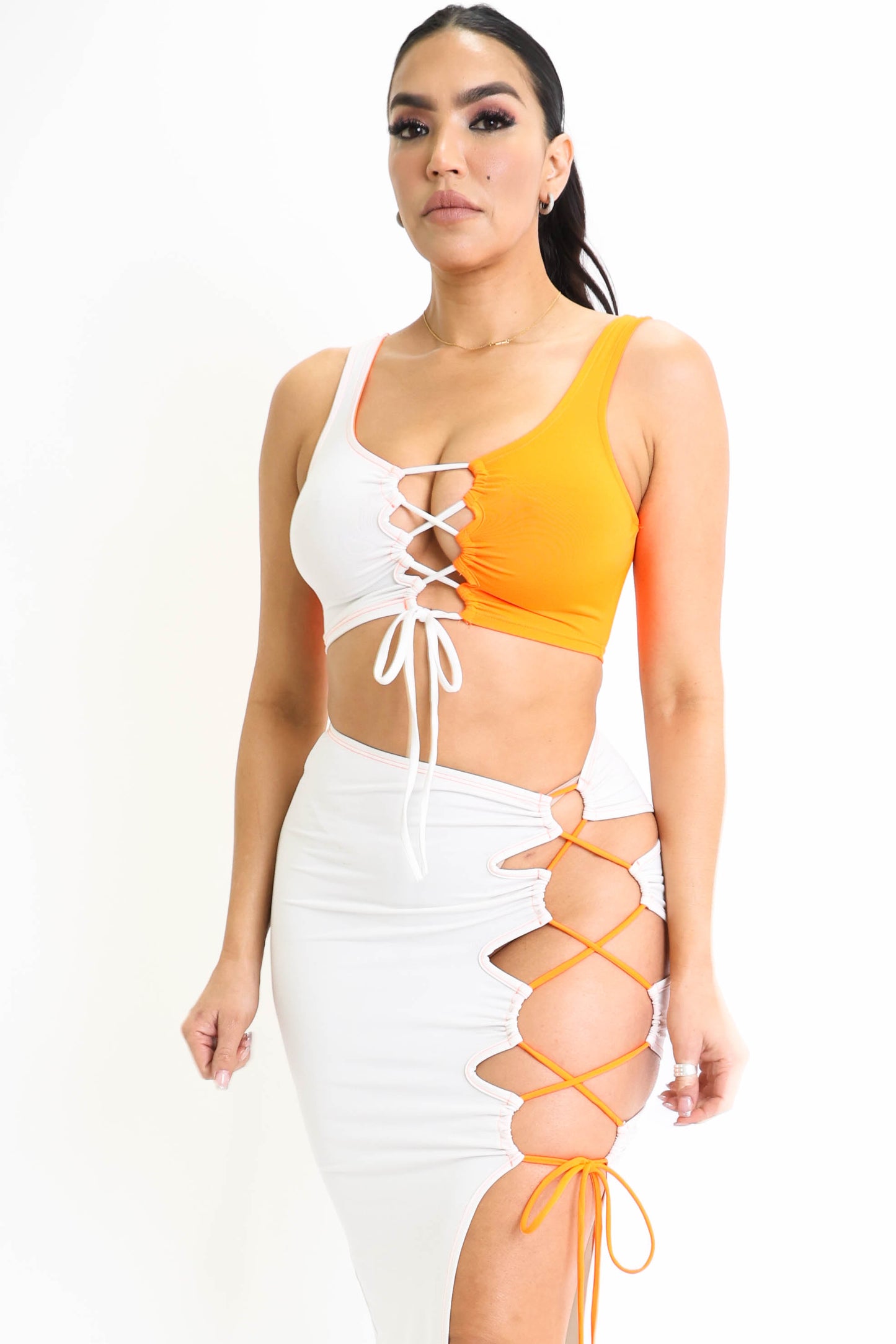 Siren Colorblock Lace-Up Set