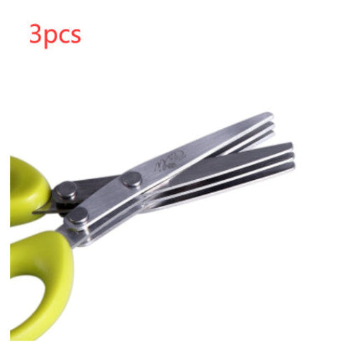Multi-Layer Stainless Steel Herb & Veggie Scissors