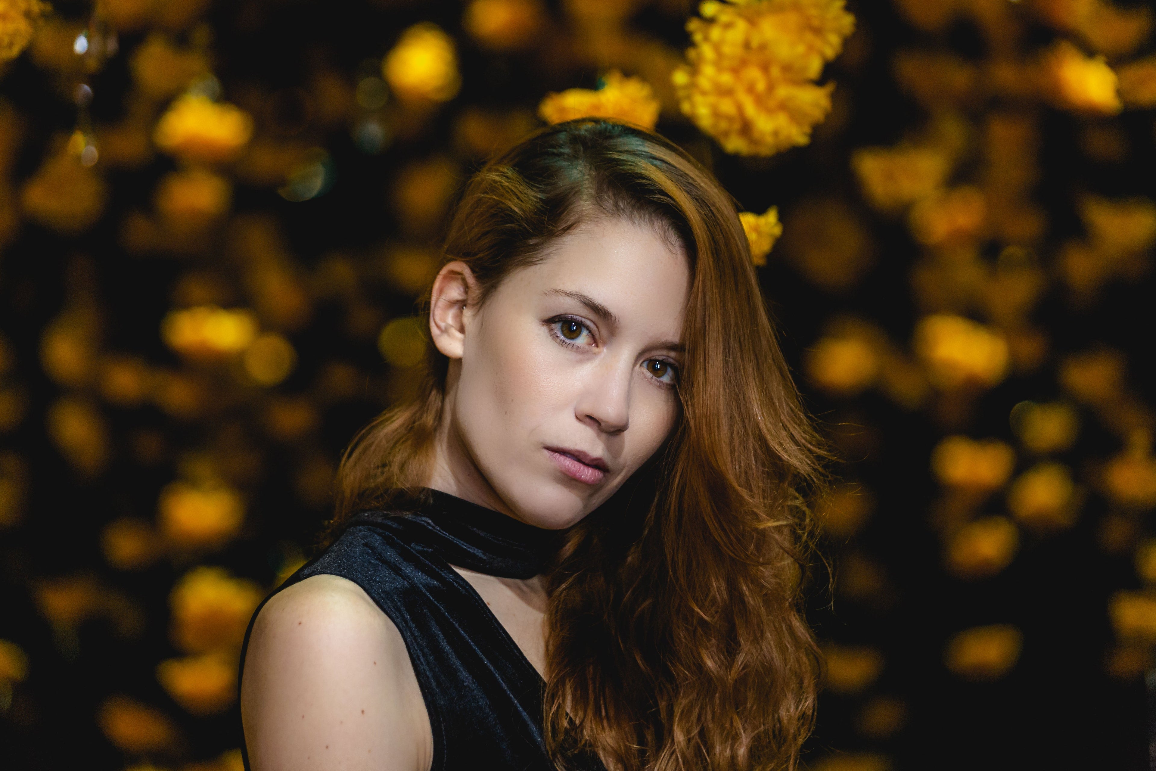A beautiful Woman In A Garden