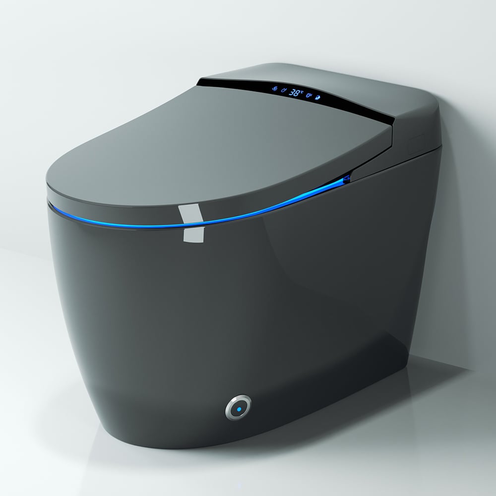 Hynova AX5 Automatic Smart Bidet Toilet with Multi-Function Gray 1.28 GPF