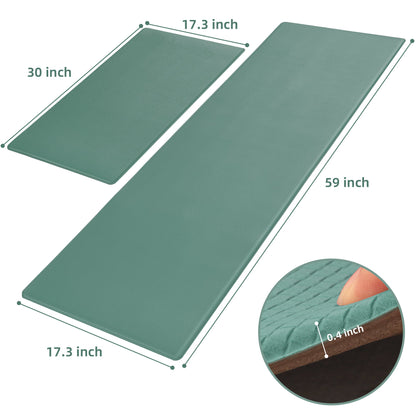 Kitchen Floor Mat Two-piece Set Of Non-slip, Waterproof And Easy To