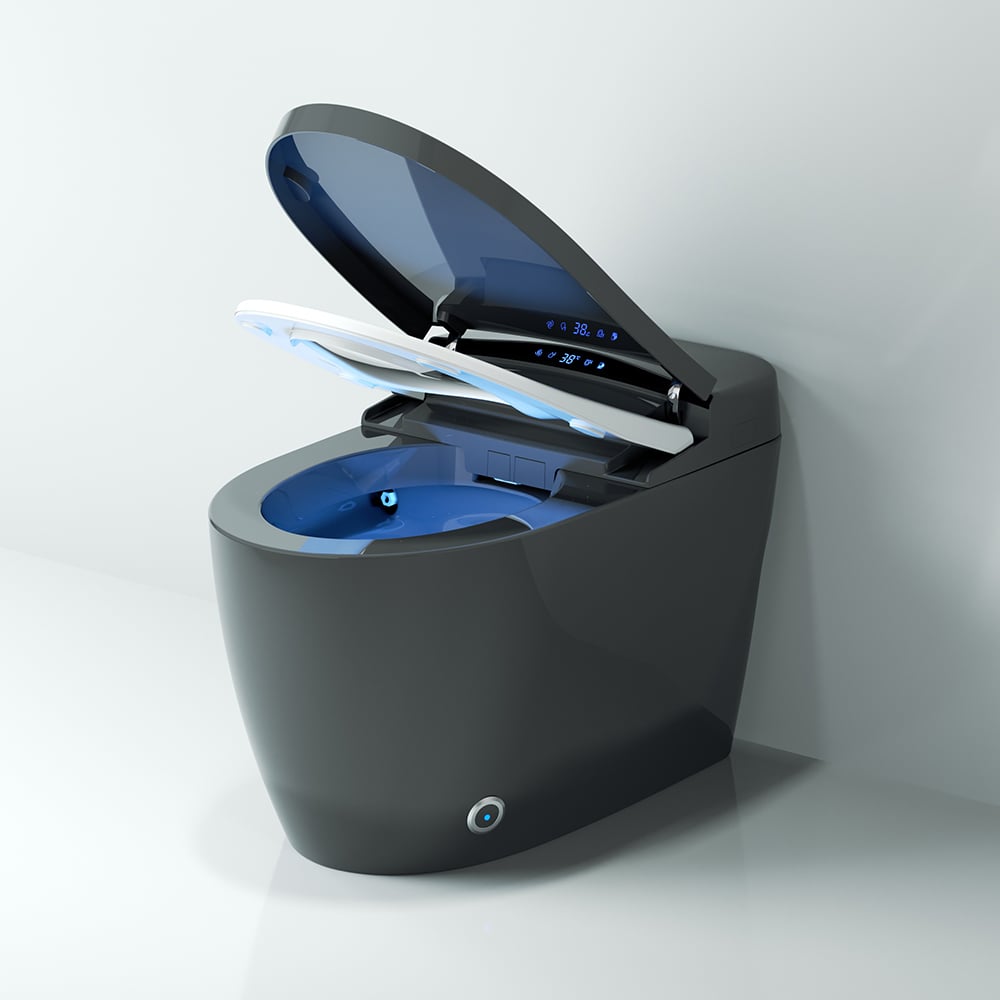 Hynova AX5 Automatic Smart Bidet Toilet with Multi-Function Gray 1.28 GPF