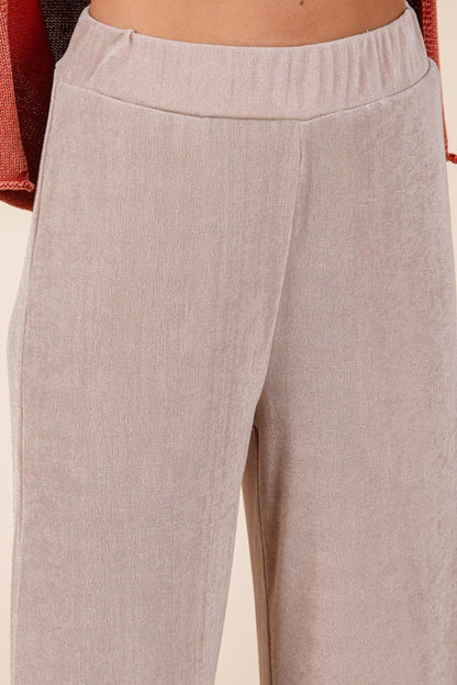 Mittoshop Elastic Waist Pants with Side Pockets