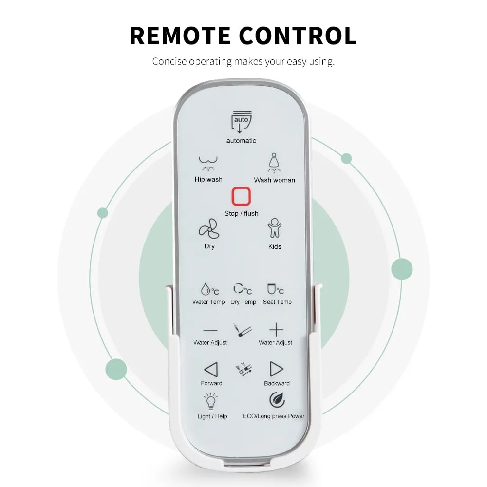 Automatic Flushing Smart Bidet Toilet with Multi-Function 1.32 GPF