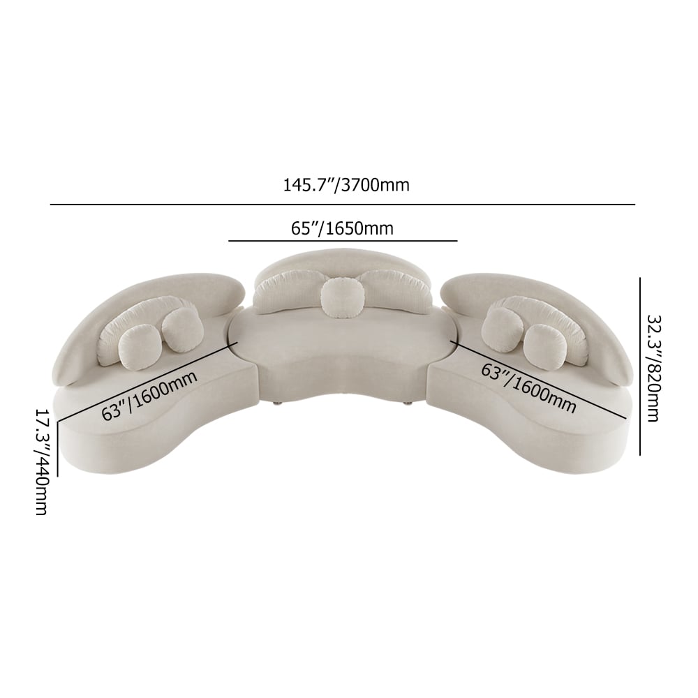 Measurement chart of a white shoe with dimensions labeled on a white background