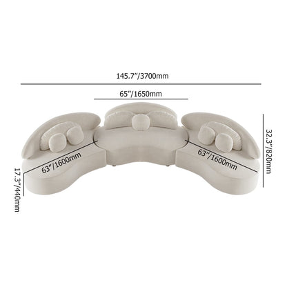 Measurement chart of a white shoe with dimensions labeled on a white background