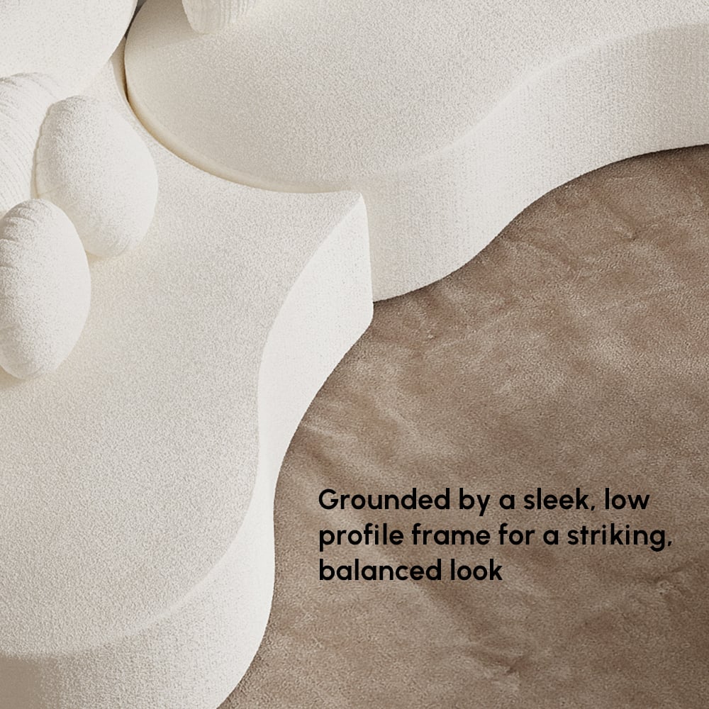 Abstract design with wavy lines in beige and brown tones, text overlay.