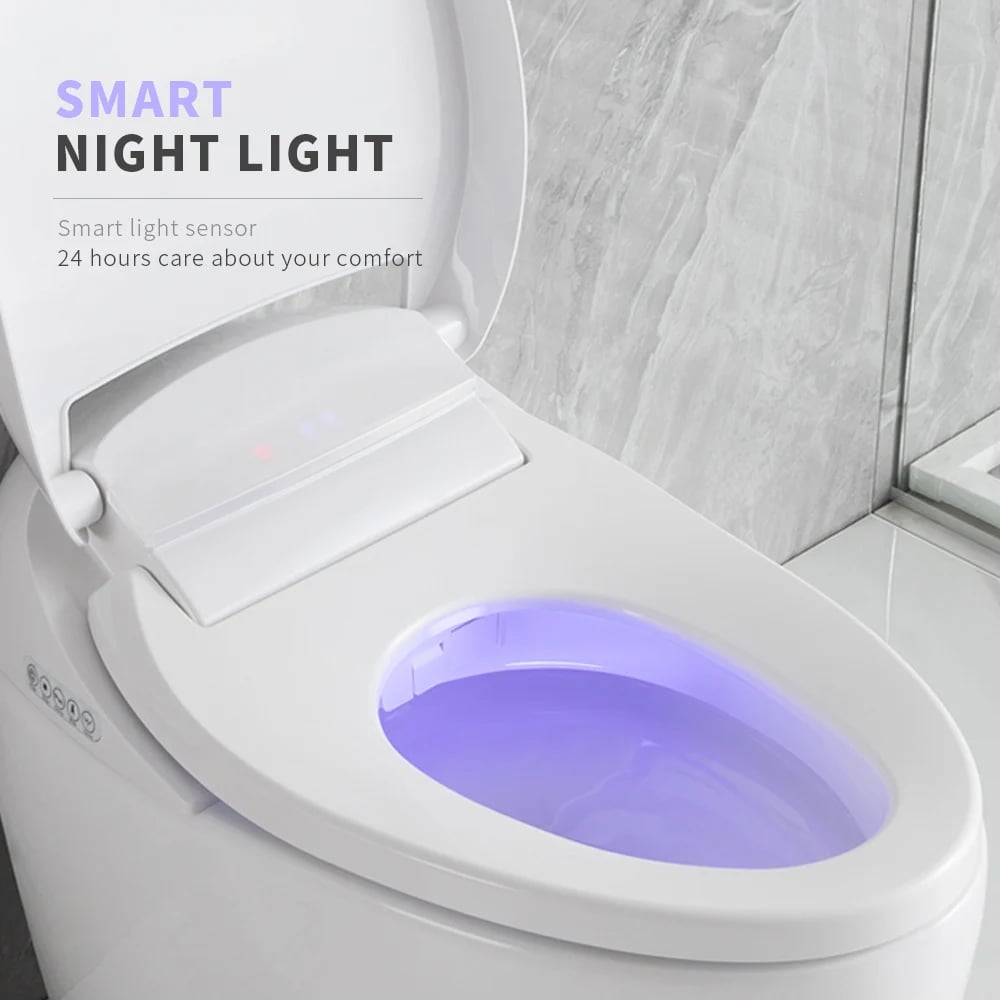 Automatic Flushing Smart Bidet Toilet with Multi-Function 1.32 GPF