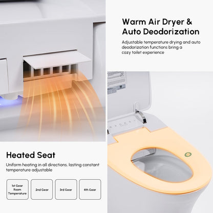 Nexin C1 Automatic Smart Bidet Toilet with Self-Cleaning Function 1.28 GPF