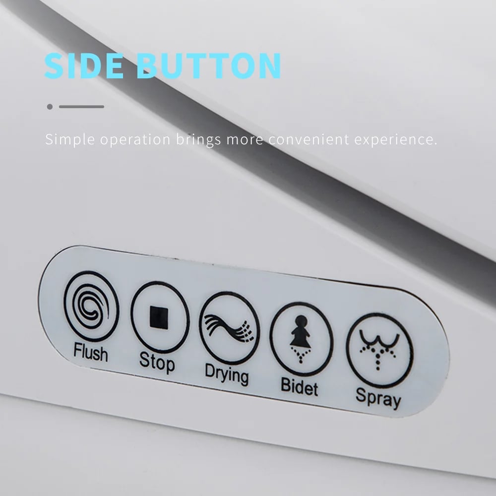 Automatic Flushing Smart Bidet Toilet with Multi-Function 1.32 GPF
