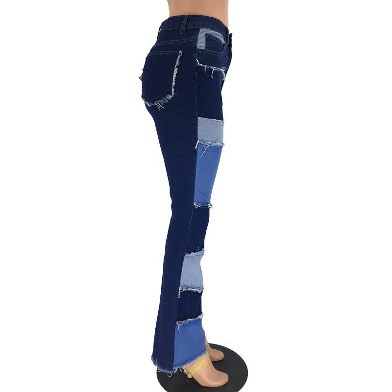 High Waist Denim Jeans With Bell bottom