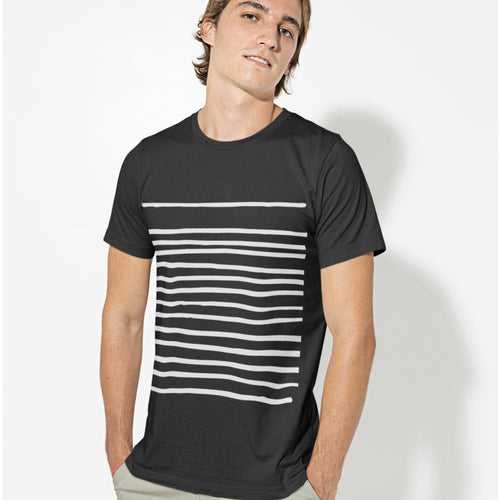 Men's Black Lines Tee