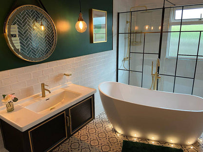 Bathroom Vanity Set 27.9" Modern Floating Ceramic Bathroom Vanity Black with Sink