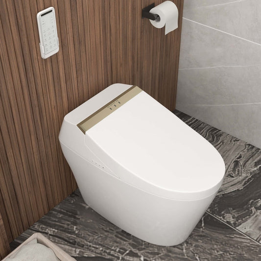 Hynova AX6 Set of 2 Elongated Smart Toilet Floor Mounted Automatic Toilet Self-Clean