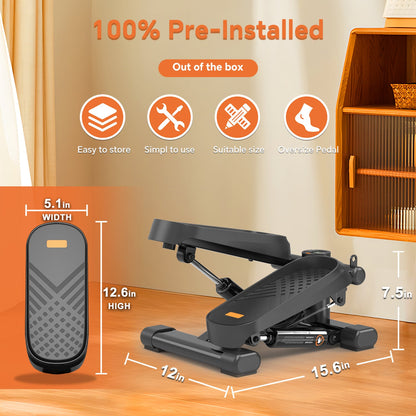 Home Office Exercise 330LBS Capacity Mini Stepper With Resistance