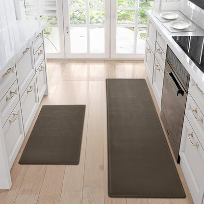 Kitchen Floor Mat Two-piece Set Of Non-slip, Waterproof And Easy To