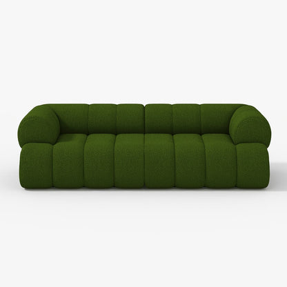 Green sofa on a white background