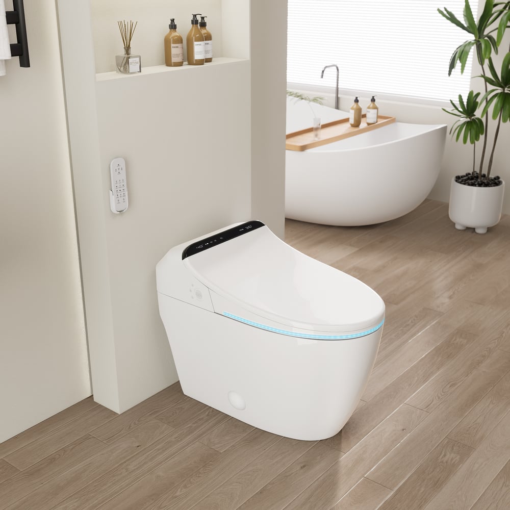 Hynova AX2 Pro Automatic Smart Bidet Toilet with Aromatherapy White 1.28 GPF