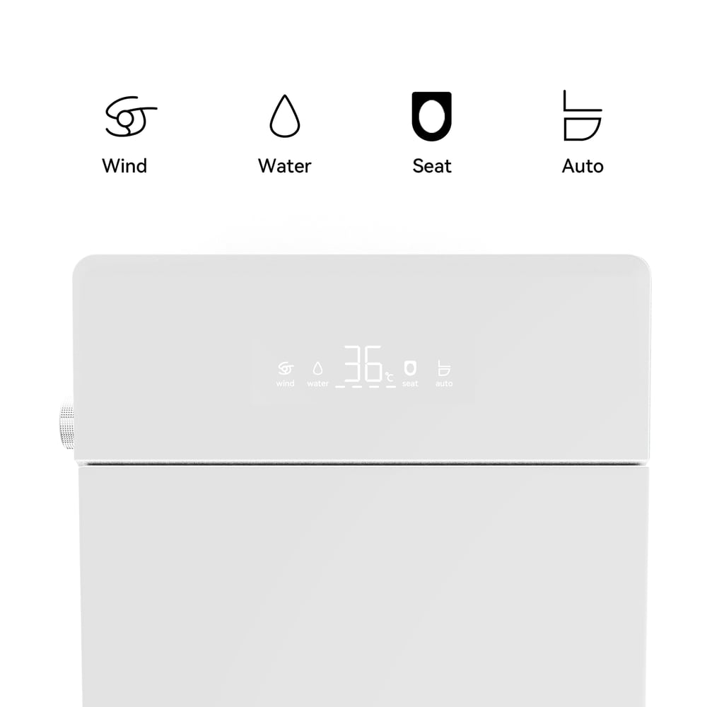 Fitro H2 Pro Compact Smart Bidet Toilet with Auto Open/Close Lid Built-In Tank