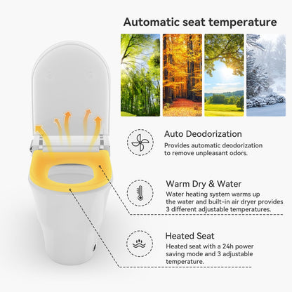 Nexin C2 Automatic Smart Bidet Toilet with Foam Shield and Aromatherapy
