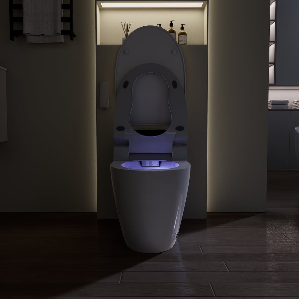 Hynova AX2 Pro Automatic Smart Bidet Toilet with Aromatherapy White 1.28 GPF