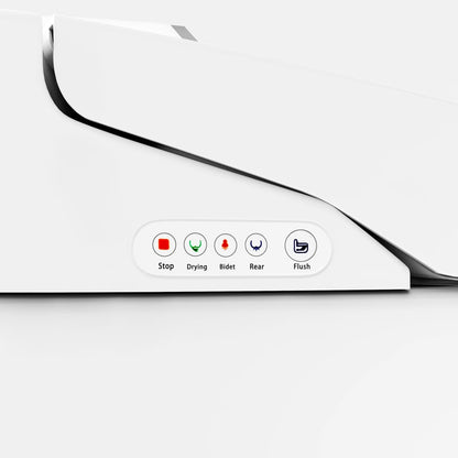 Hynova AX1 Set of Two Flushing Smart Bidet Toilet with Manually Open/Close Lid White