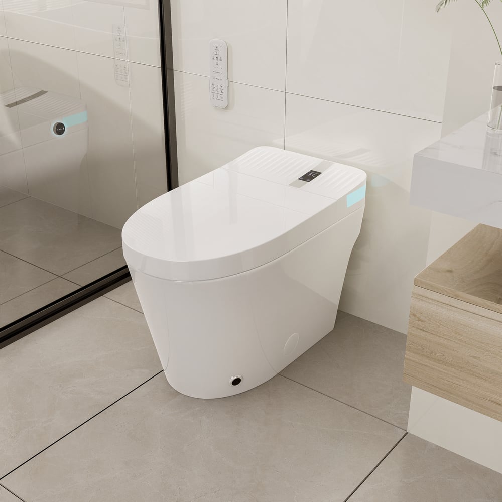 Glowin K1 Automatic Smart Bidet Toilet with Rear Ambient Light 1.32 GPF