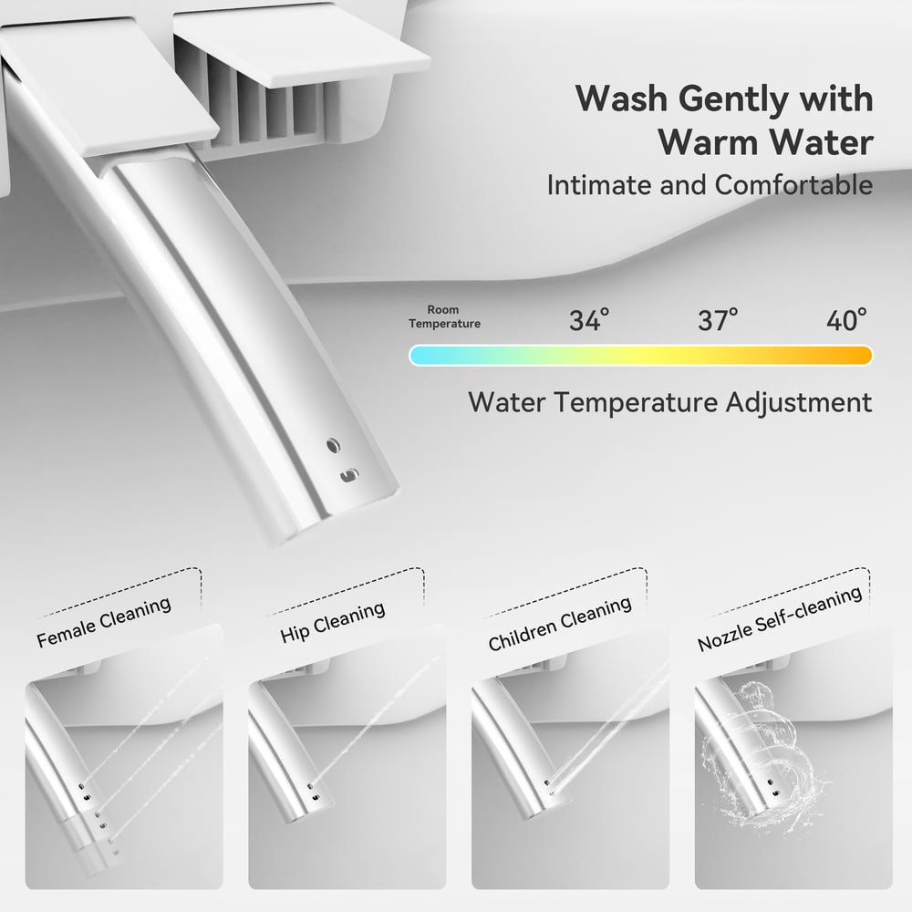 Glowin K1 Automatic Smart Bidet Toilet with Rear Ambient Light 1.32 GPF