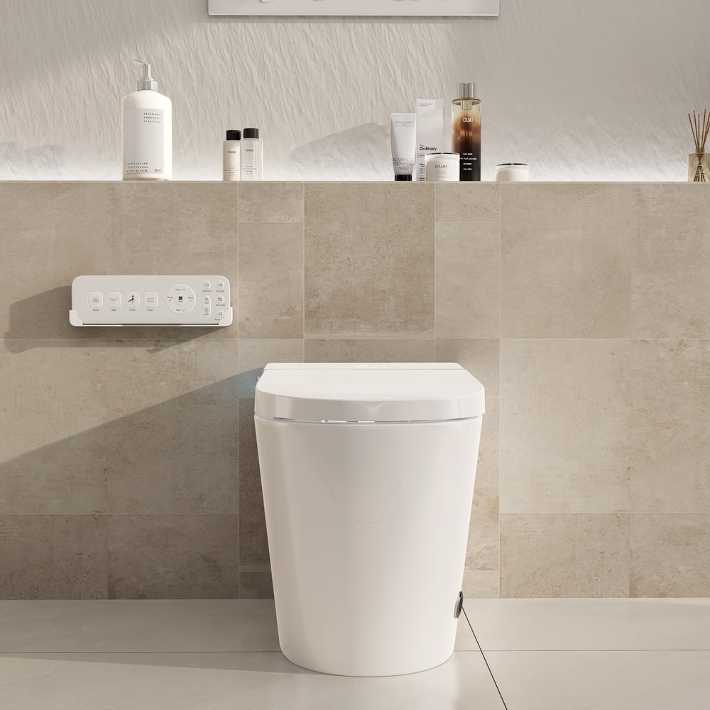Fitro H2 Pro Compact Smart Bidet Toilet with Auto Open/Close Lid Built-In Tank