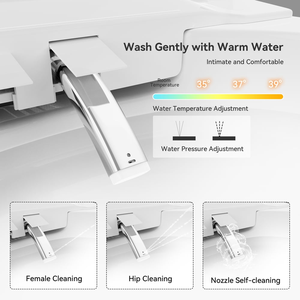 Fitro H2 Compact Smart Bidet Toilet with Automatic Flushing and UV Sterilization
