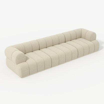 Beige sofa on a white background