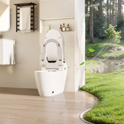 Hynova AX2 Pro Automatic Smart Bidet Toilet with Aromatherapy White 1.28 GPF