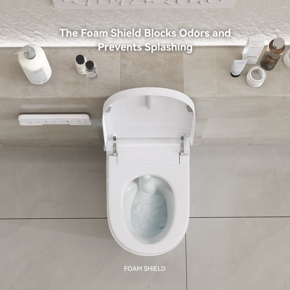 Fitro H2 Pro Compact Smart Bidet Toilet with Auto Open/Close Lid Built-In Tank