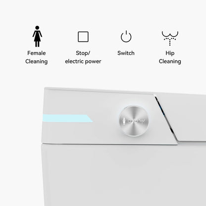 Fitro H2 Pro Compact Smart Bidet Toilet with Auto Open/Close Lid Built-In Tank