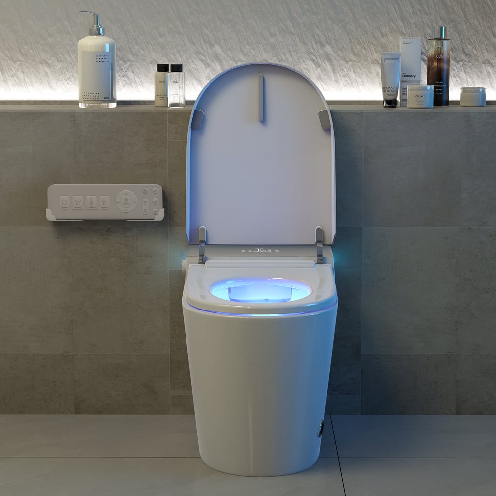 Fitro H2 Compact Smart Bidet Toilet with Automatic Flushing and UV Sterilization