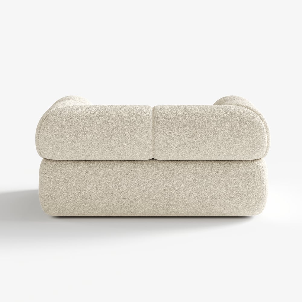 Beige sofa on a white background